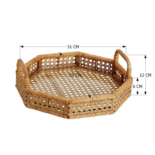 Rattan Serving Trays