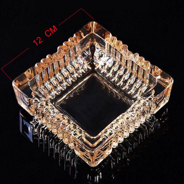 Square Ashtray High-grade Refined Glass
