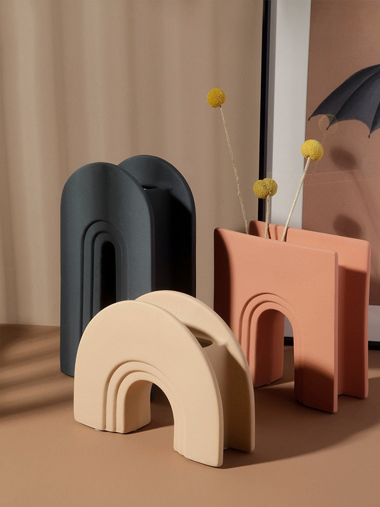 Ceramic Vase in Terracotta