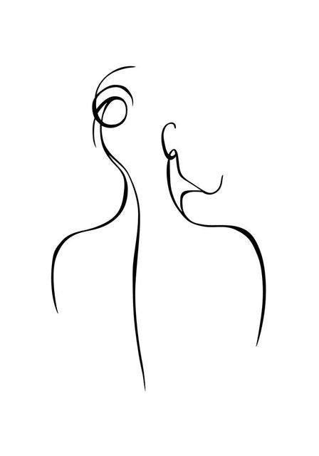 Minimalist Abstract Picture in Back Detail