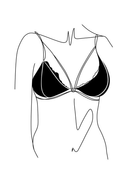 Minimalist Abstract Picture in Underwear