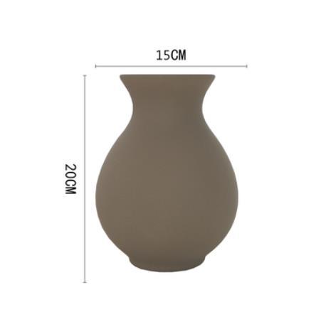 Nordic Ceramic Vase in Brown