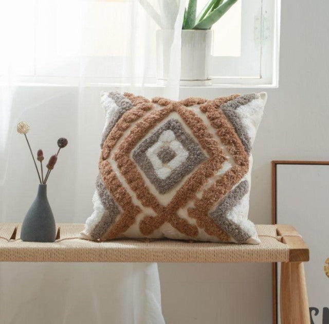 Embroidered Pillow Cover