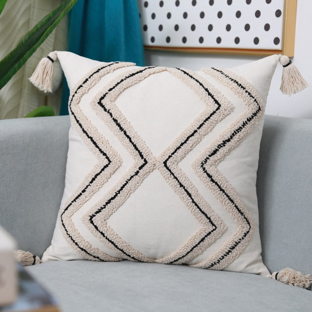 Embroidered Pillow Cover