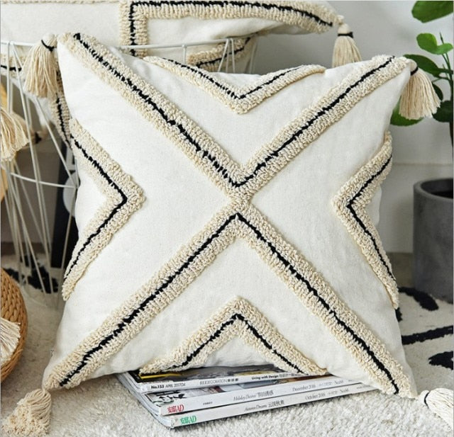 Embroidered Pillow Cover