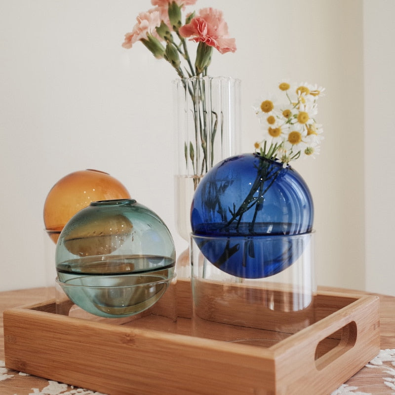 Mini Flower Round Vase