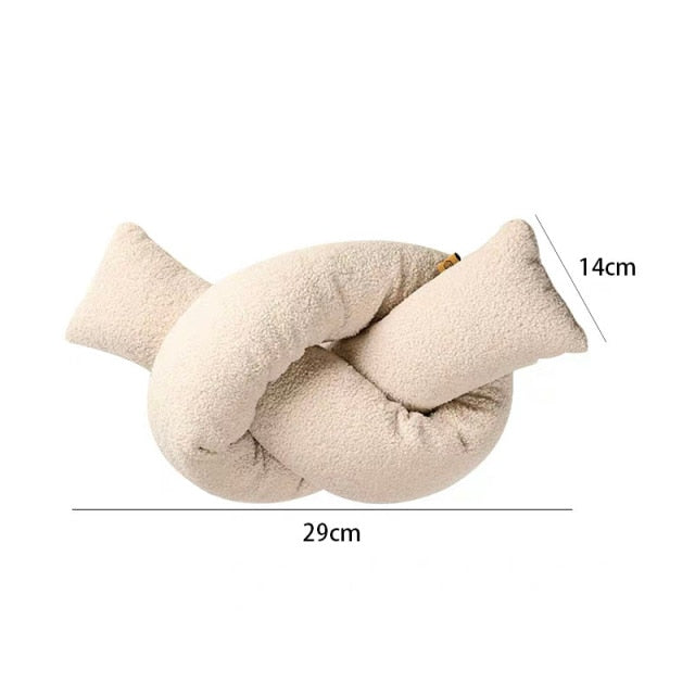 Geometrical Shape Cushion in Brown