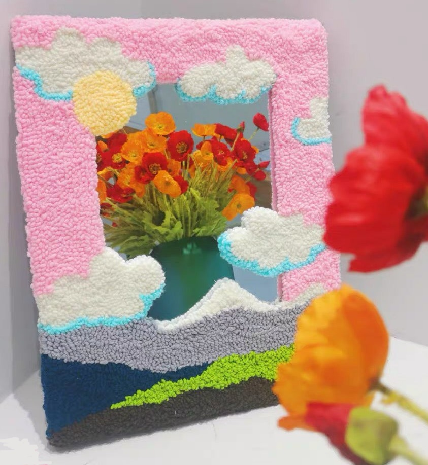 Hand Made Plush Mirror