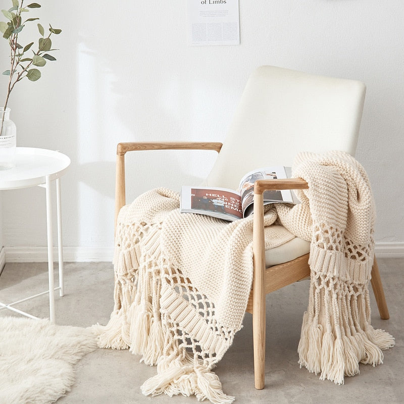 Hand-Knitted Blanket