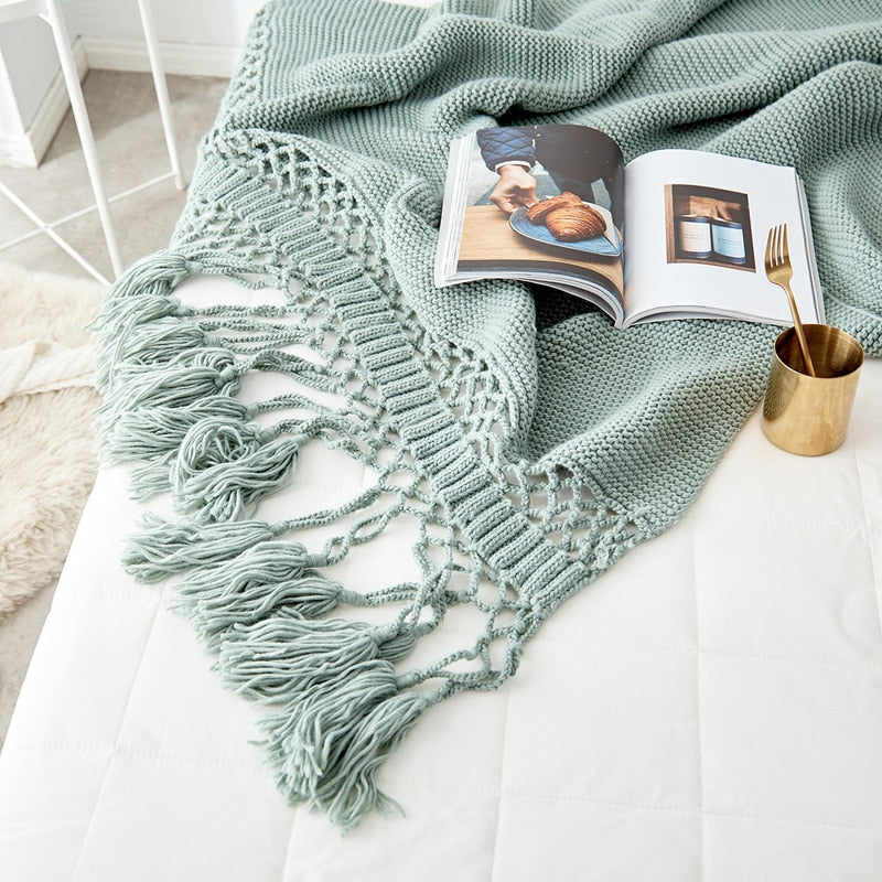 Hand-Knitted Blanket