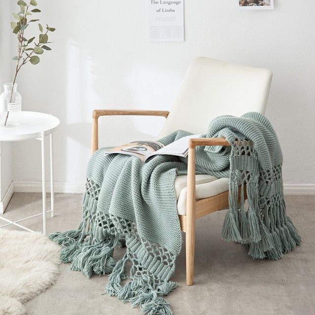 Hand-Knitted Blanket