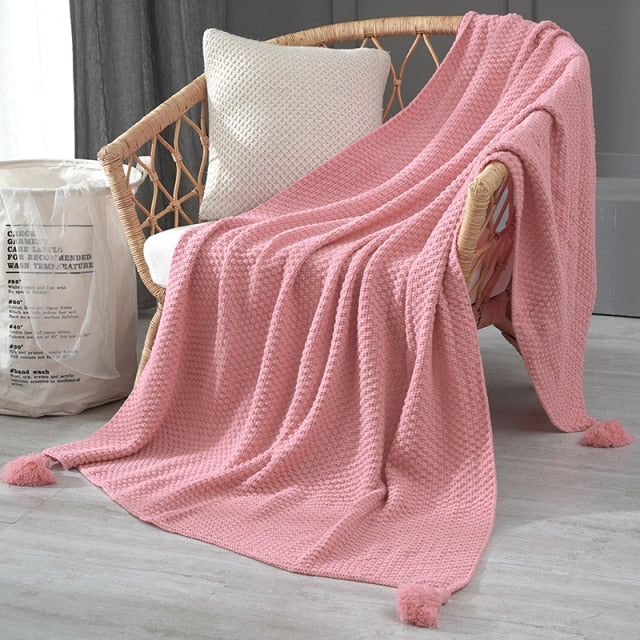 Hand-Knitted Blanket