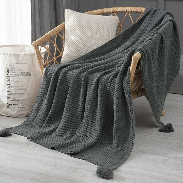 Hand-Knitted Blanket