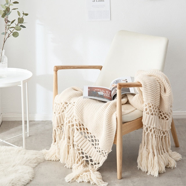 Hand-Knitted Blanket
