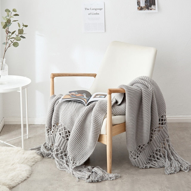 Hand-Knitted Blanket