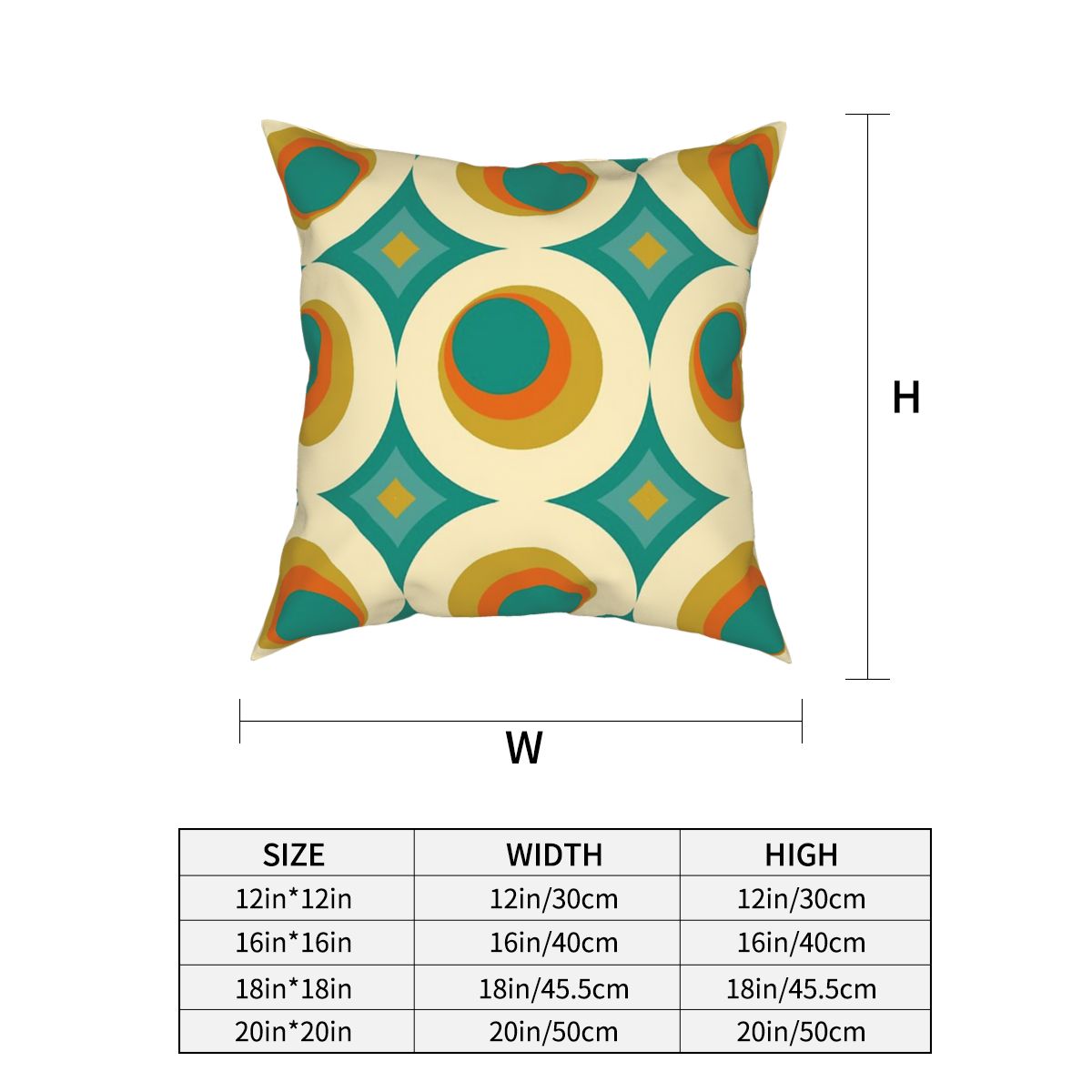Pillow Cover in Multi Print