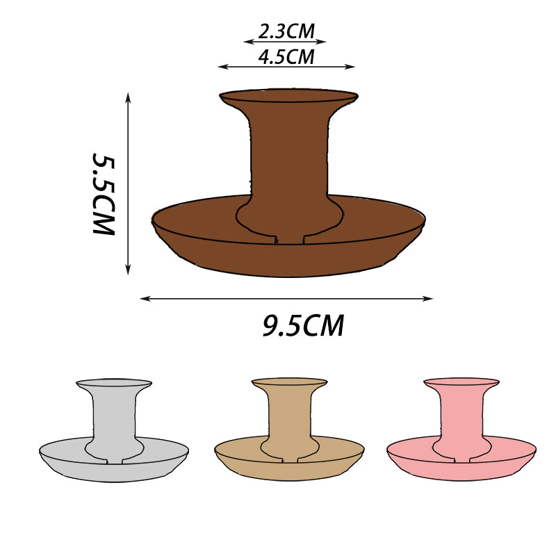 Romantic Candle Holder in Light Brown