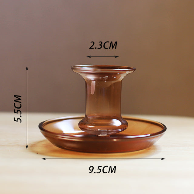 Romantic Candle Holder in Dark Brown