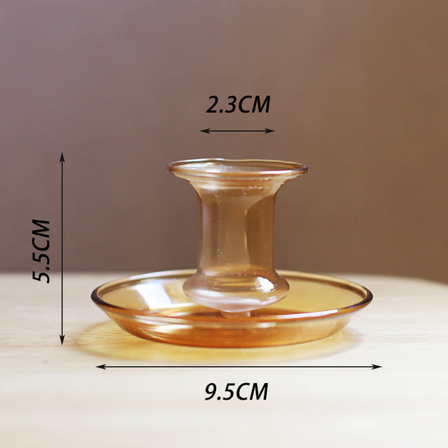 Romantic Candle Holder in Light Brown