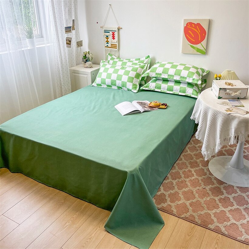 Checkerboard Duvet Cover Set with Pillowcase & Bed Sheet