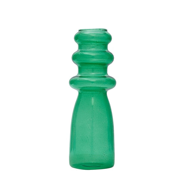 Stained Glass Vase in Green