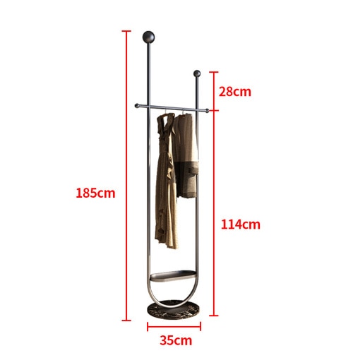 Coat Rack with Base Detail