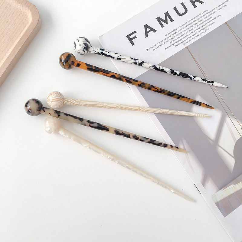 Hair Pin with Ball Detail