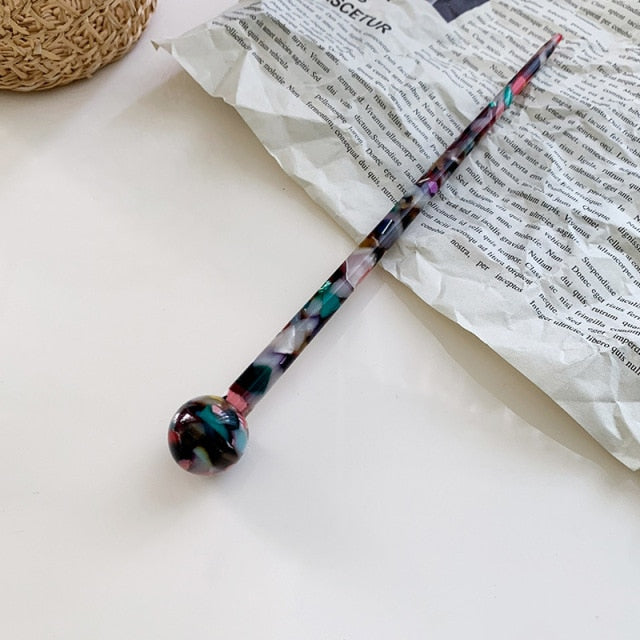 Hair Pin with Ball Detail