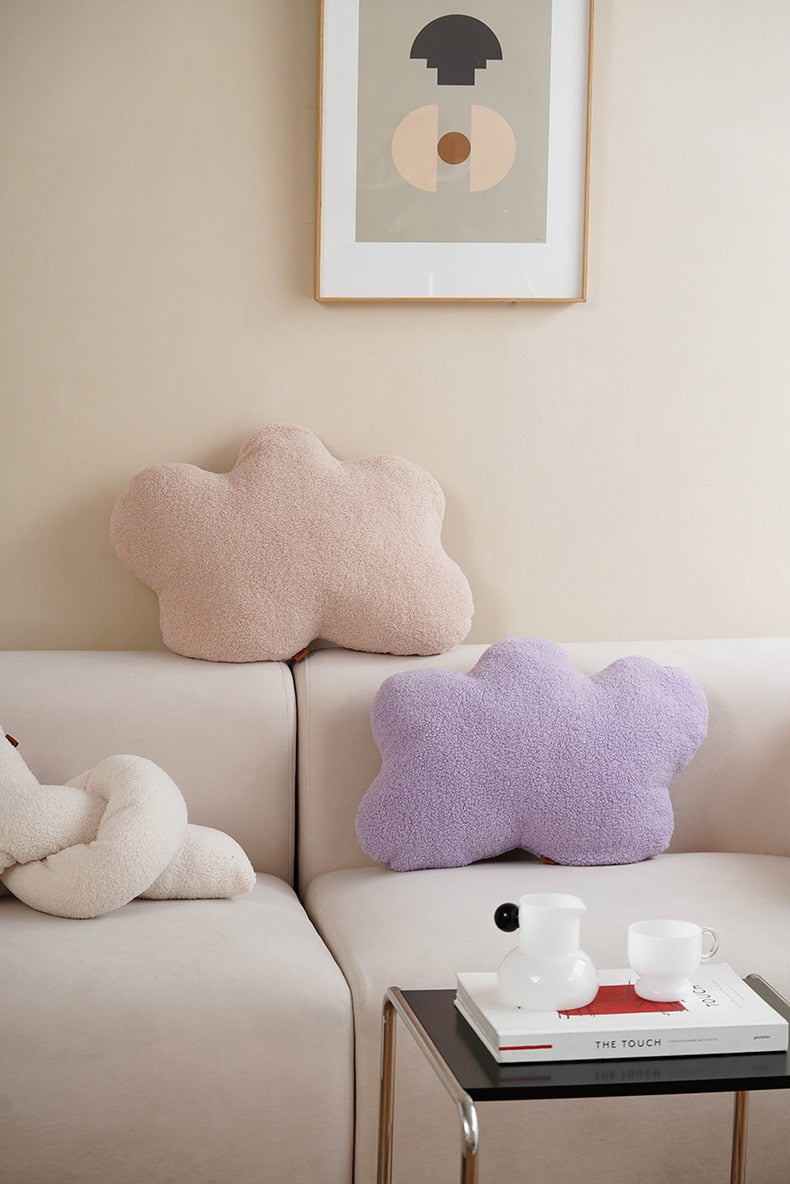 Geometrical Shape Cushion in Lilac