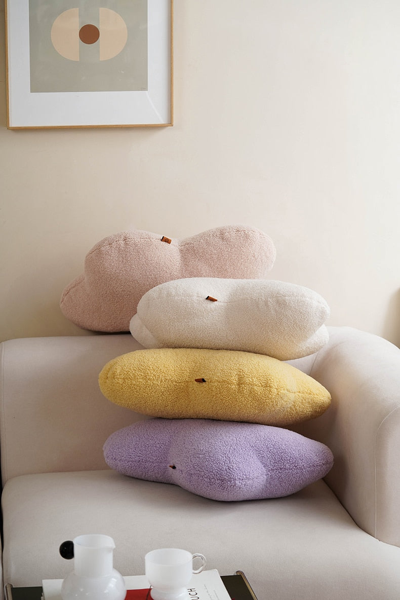 Geometrical Shape Cushion in Off White