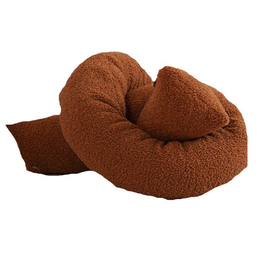 Geometrical Shape Cushion in Brown