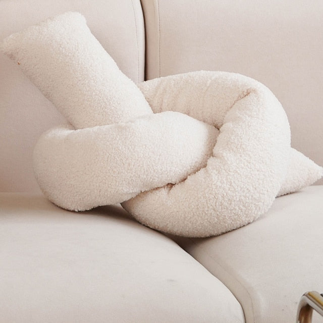 Geometrical Shape Cushion in Beige