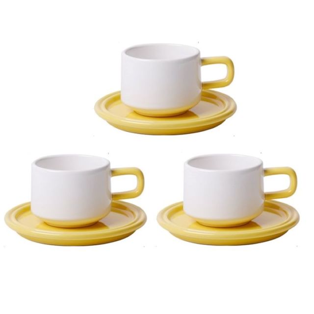 3 Coffee Cups Set