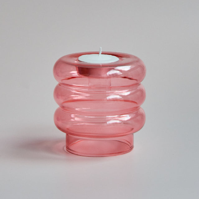 Dual Purpose Candle Holder in Baby Pink