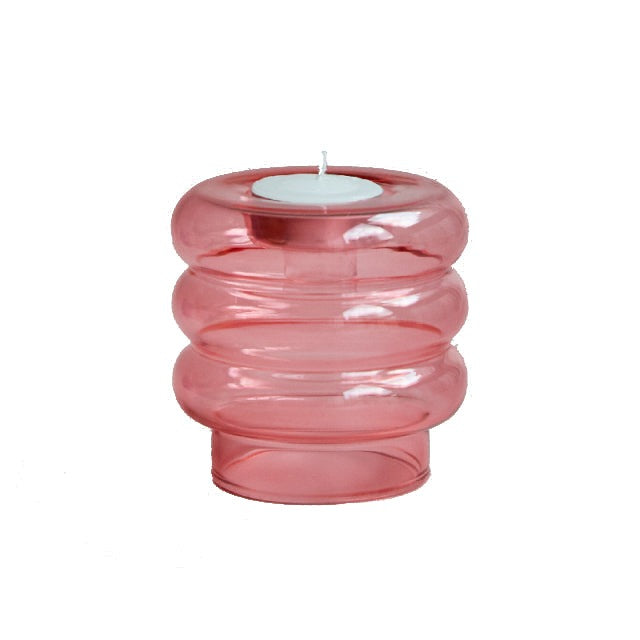 Dual Purpose Candle Holder in Baby Pink