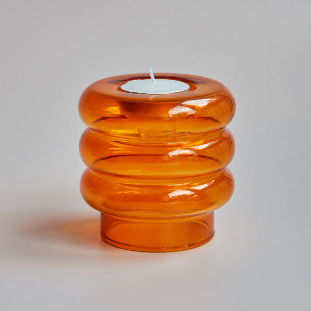 Dual Purpose Candle Holder in Orange