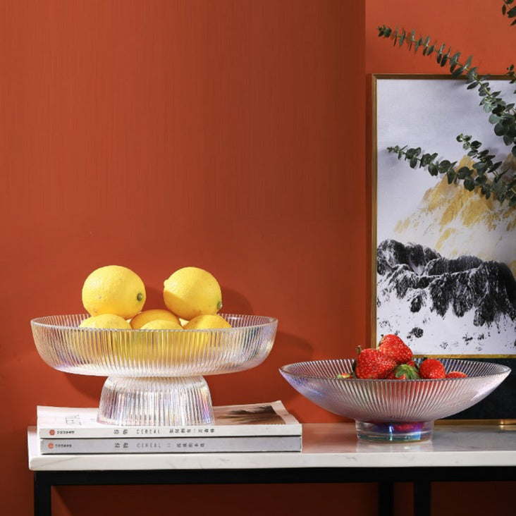 Small Glass Fruit Bowl in Clear