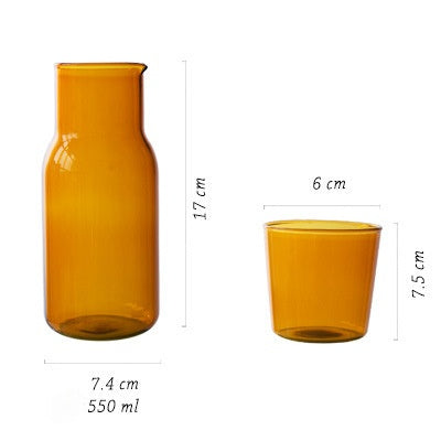 Water Jug & Glass Set in Orange