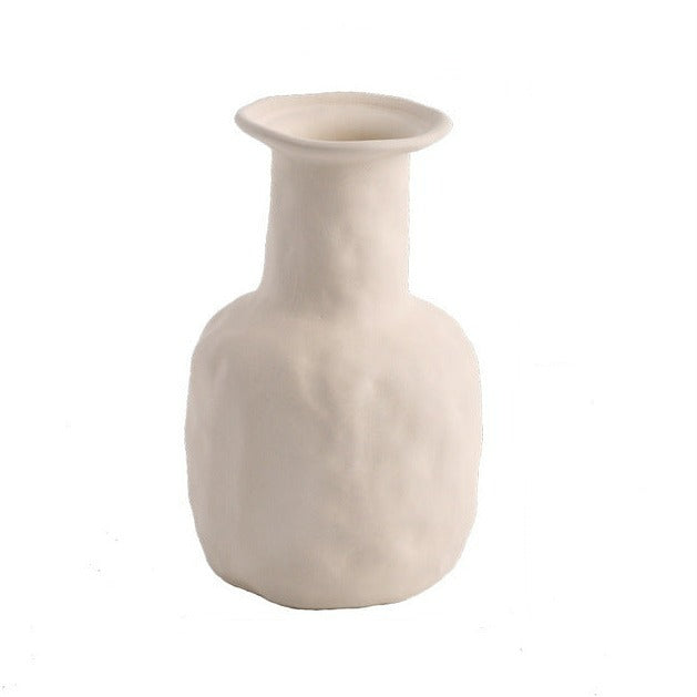 Minimalist Ceramic Vase in Textured Jug