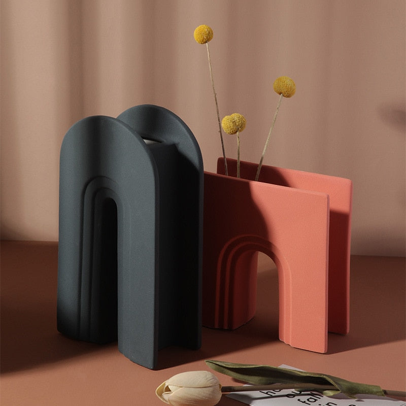 Ceramic Vase in Black