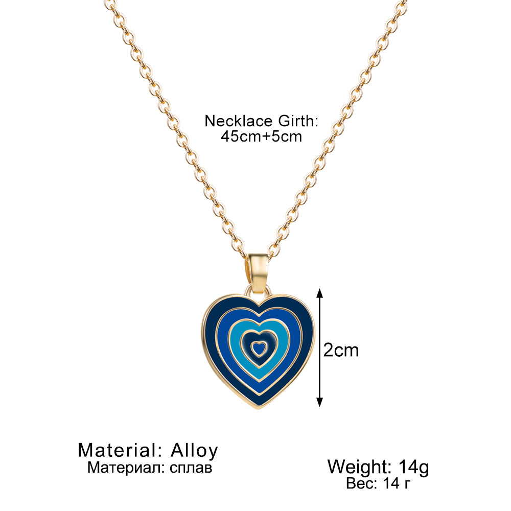 Heart Necklace in Black