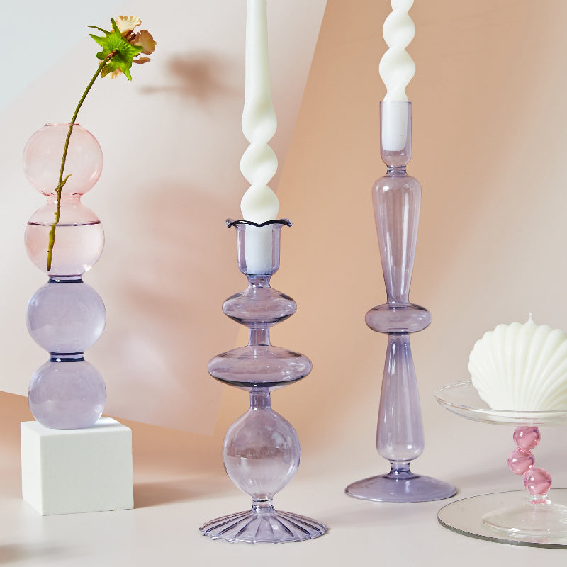 1 Ring Candle Holder in Lilac