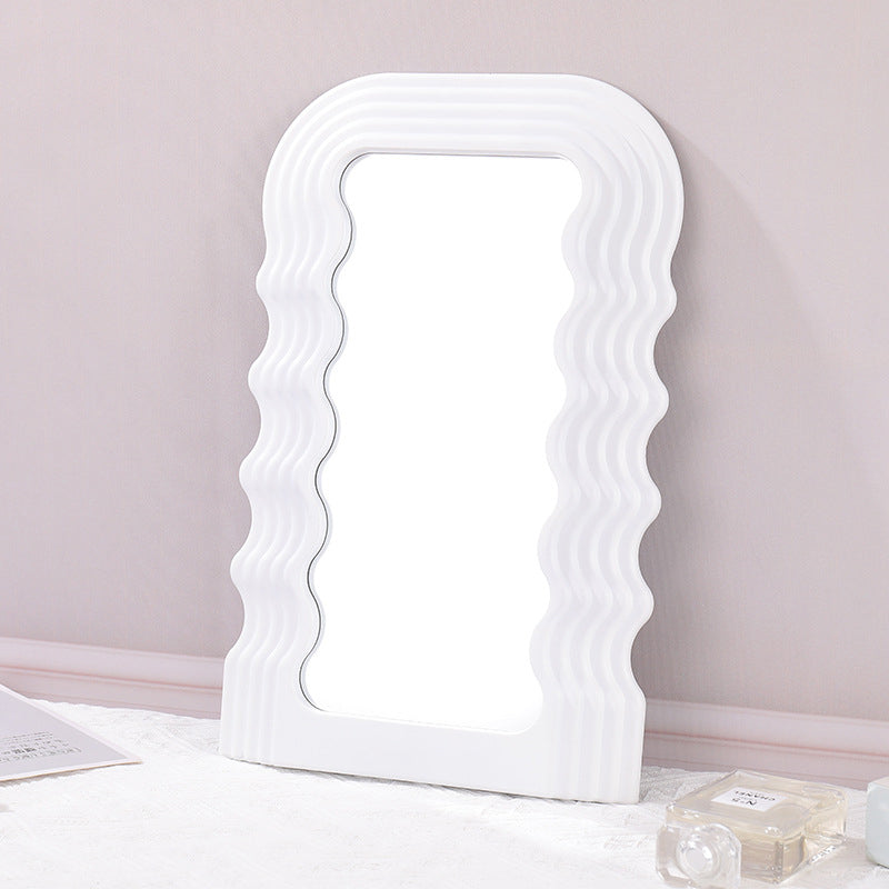 Wavy Mirror in White