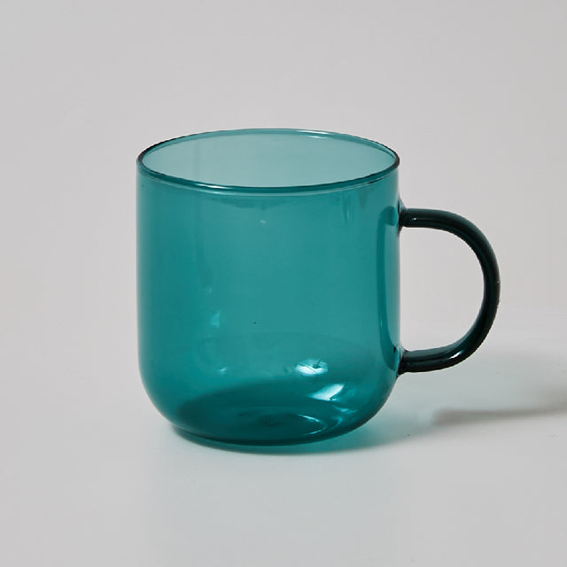 Heat Resistant Colourful Coffee Glasses in Teal