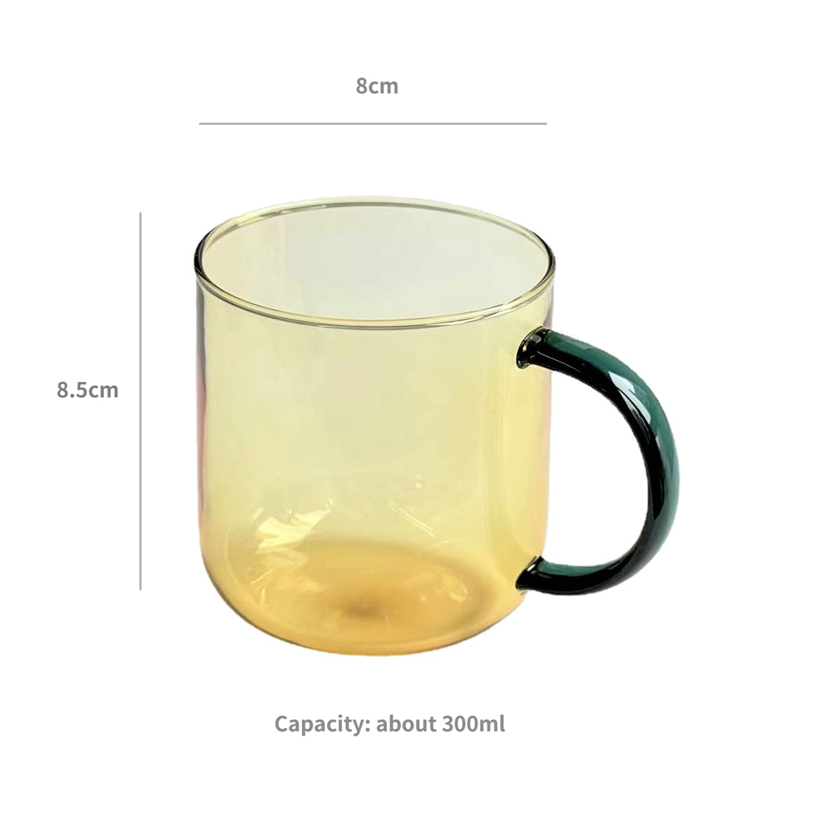Mug Glass in Yellow