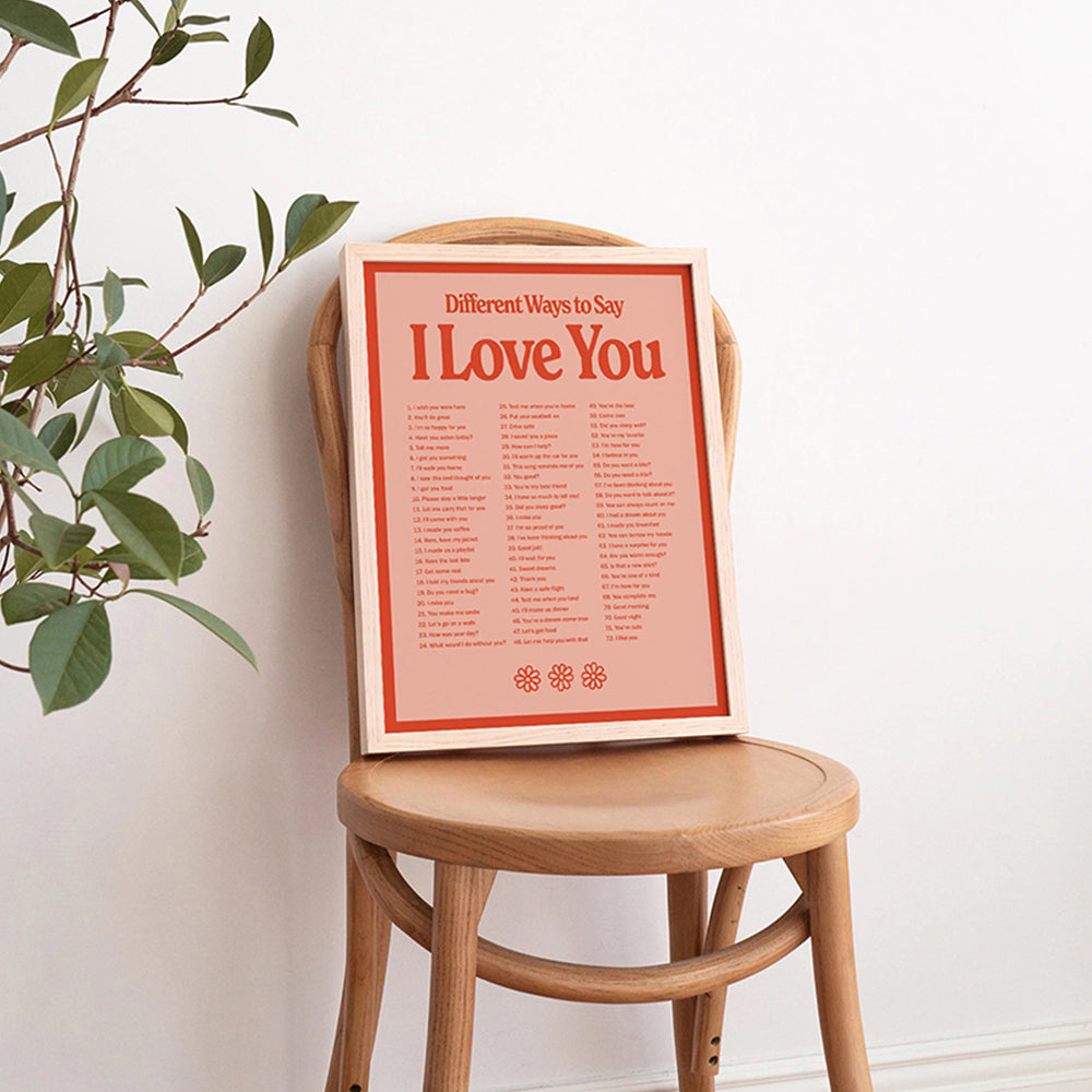 "Different Ways to Say I Love You" Canvas Print