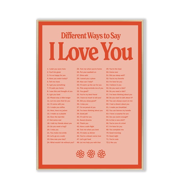 "Different Ways to Say I Love You" Canvas Print
