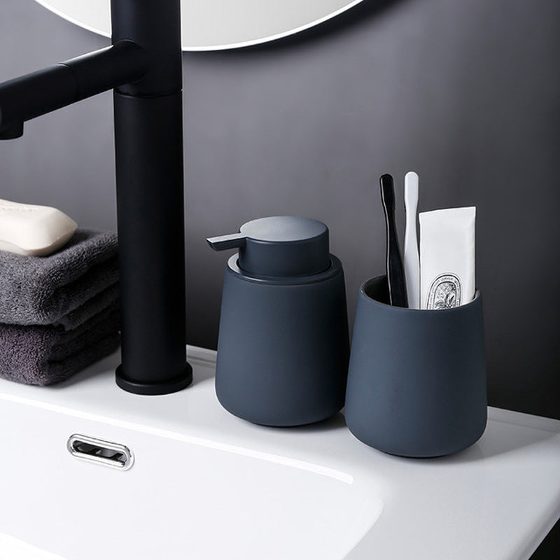 Ceramic Soap Dispenser in Navy