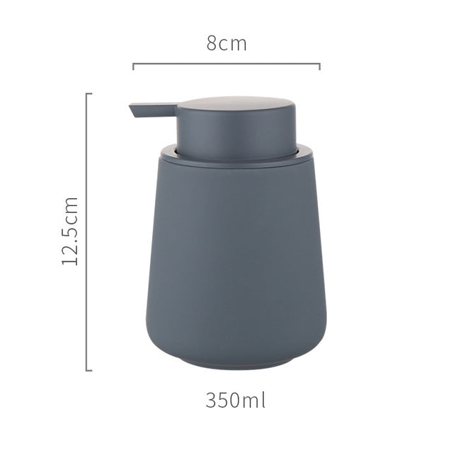 Ceramic Soap Dispenser in Grey