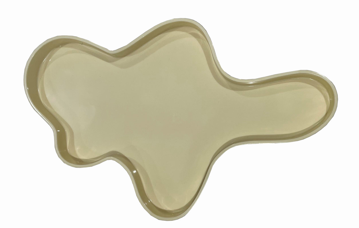 Irregular Tray in Pale Yellow